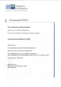 Lehrgangszertifikat